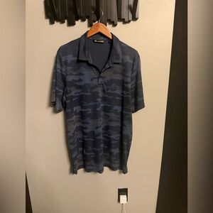 TravisMathew Men’s Polo Shirt – XXL – Dark Camo – Short Sleeve